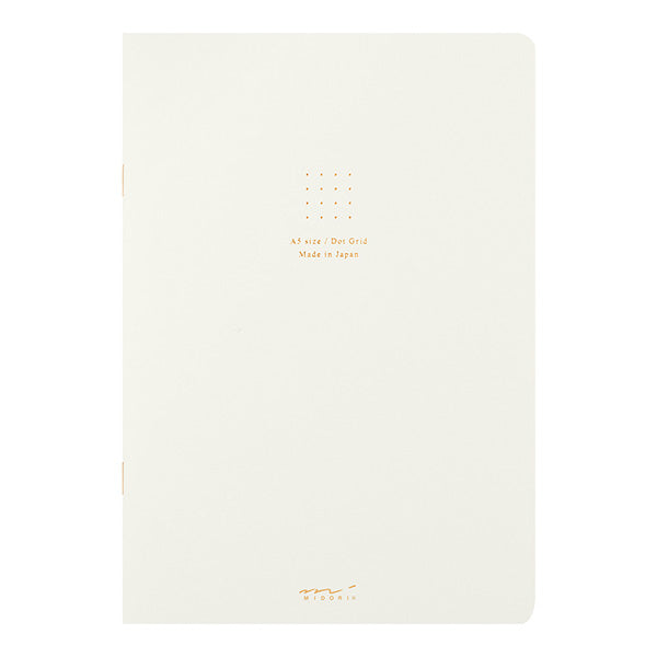 Midori Color Notebook - 5 mm Dot Grid - A5 - White
