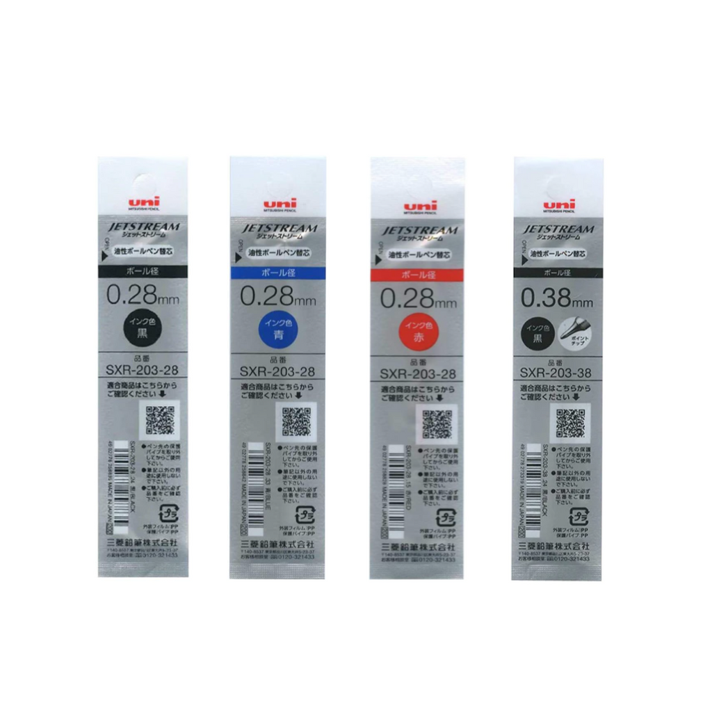 Ballpoint Pen Refills Uni Jetstream Edge Ballpoint Pen Refills - 0.28 / 0.38 mm - Black / Red / Blue 0.28 mm Black UNI SXR20328.24