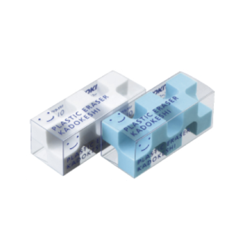 Erasers Kokuyo 28-Corner Eraser - Small Size - Pack of 2 - Blue/White KOKUYO KESHI-U750-1