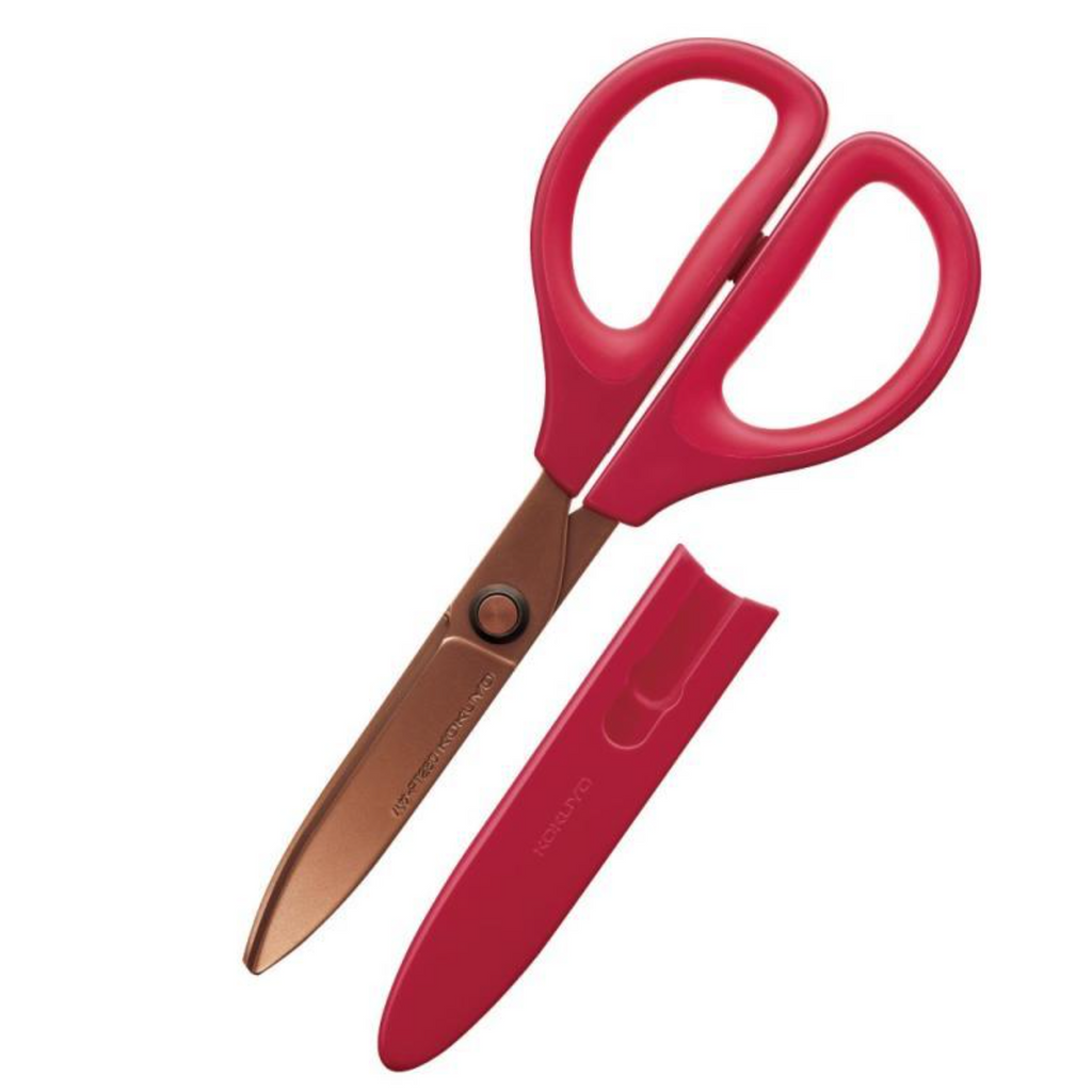 Scissors Kokuyo SAXA Stickless Scissors - Titanium Coating - Red KOKUYO HASA-PT280R