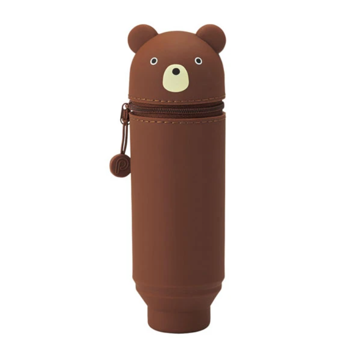 Pen Cases Lihit Lab Smart Fit Punilabo Stand Pencil Case - Bear LIHIT LAB A7712-1