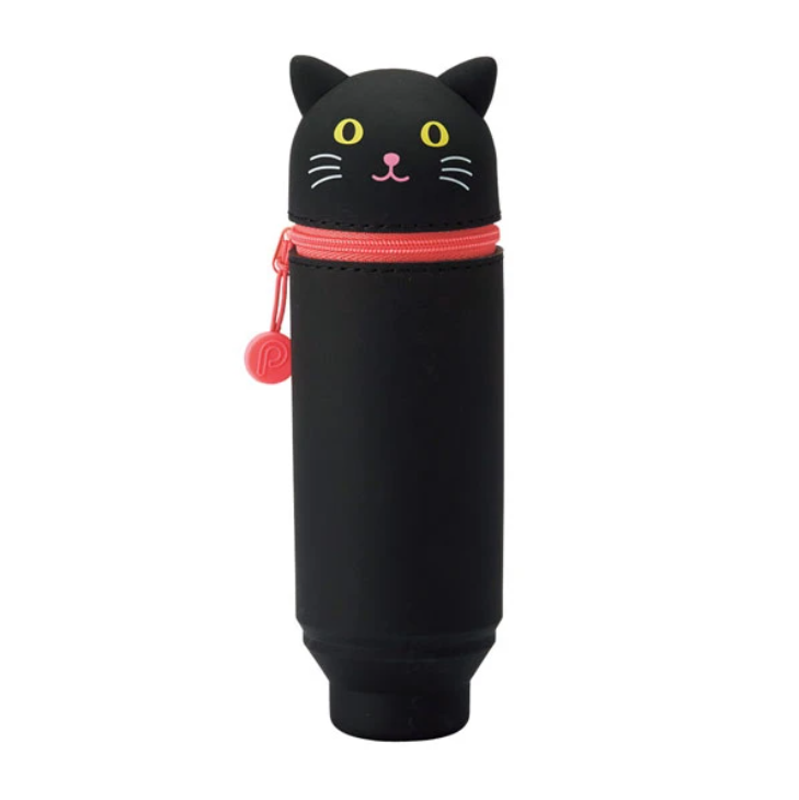 Pen Cases Lihit Lab Smart Fit Punilabo Stand Pencil Case - Black Cat LIHIT LAB A7712-3