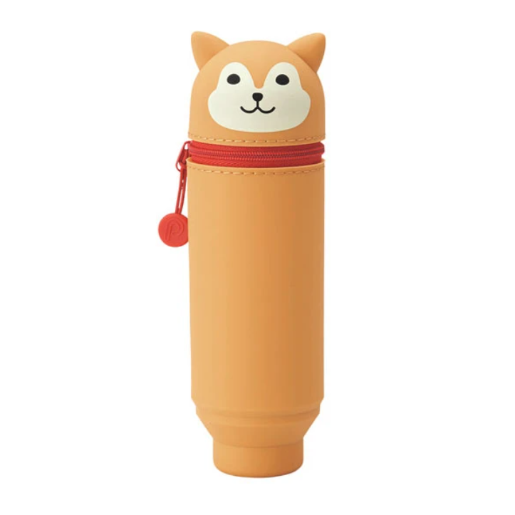 Pen Cases Lihit Lab Smart Fit Punilabo Stand Pencil Case - Shiba Inu Dog LIHIT LAB A7712-2