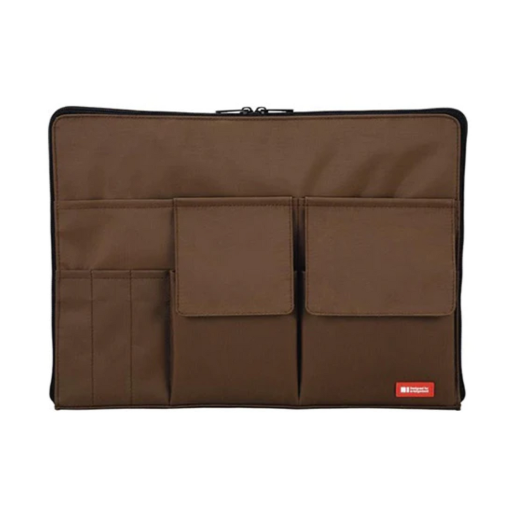 Bag in Bag Lihit Lab Teffa Bag in Bag - A4 - Brown LIHIT LAB A-7554-9