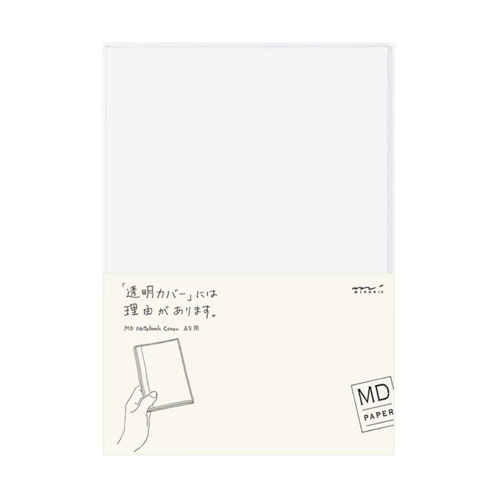 Notebook Covers Midori MD Notebook Cover - PVC Clear - A5 MIDORI 49360006