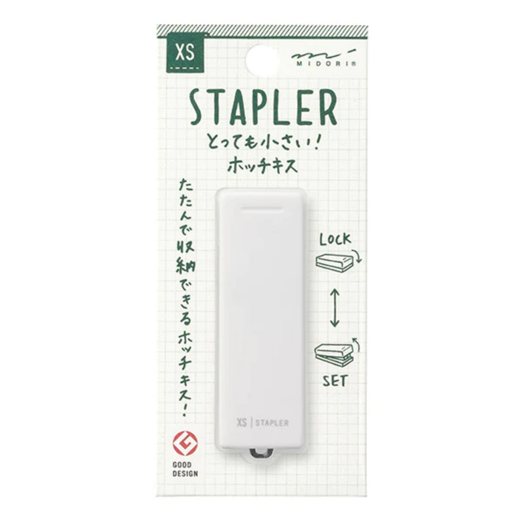 Staplers Midori XS Compact No.10 Stapler - White MIDORI 35271006