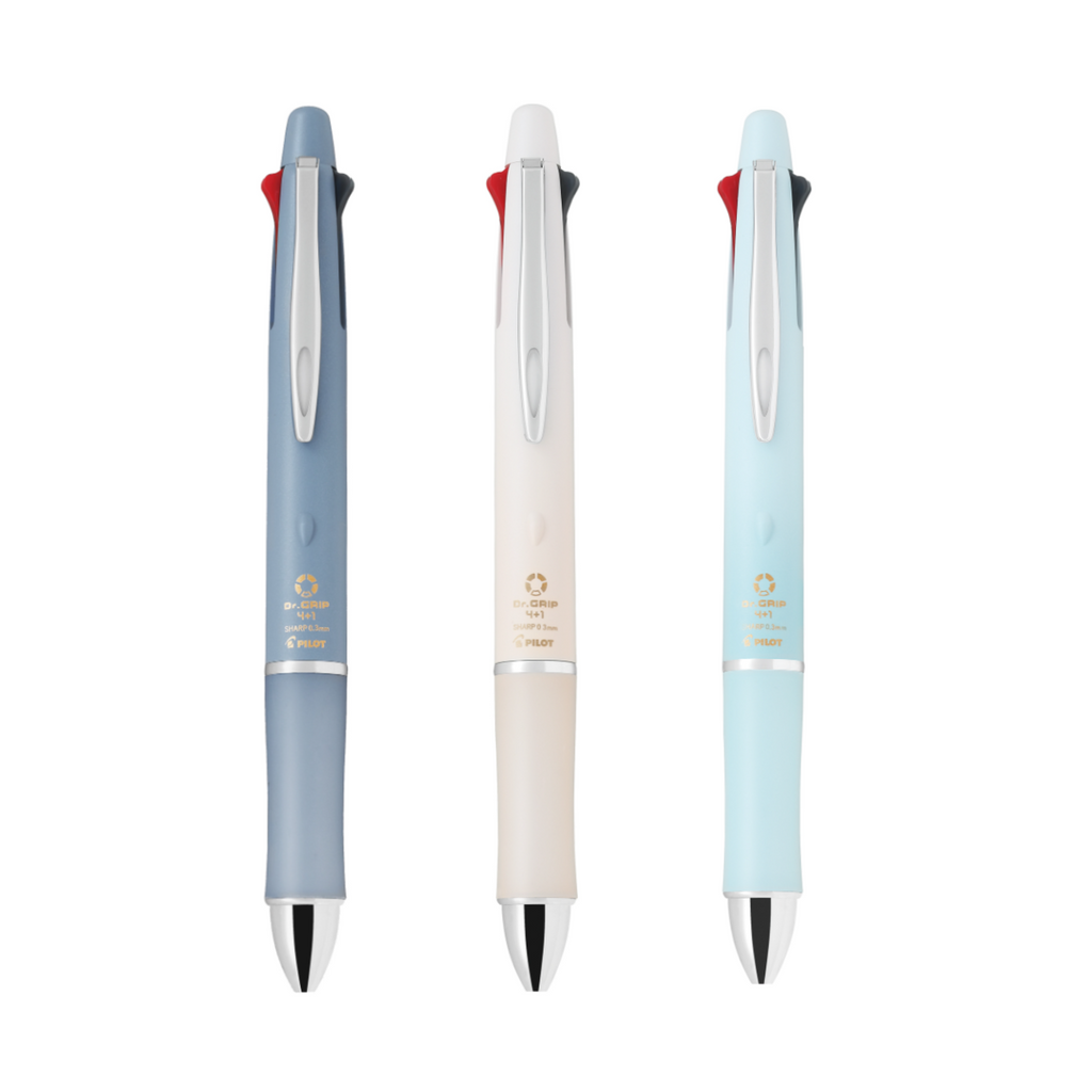 Multi Pens Pilot 4+1 Dr. Grip (Acroball Smooth 0.3 Ballpoint +0.3 Mechanical) Multi Pen Blue Grey PILOT BKHDF-1SMF3-LGY