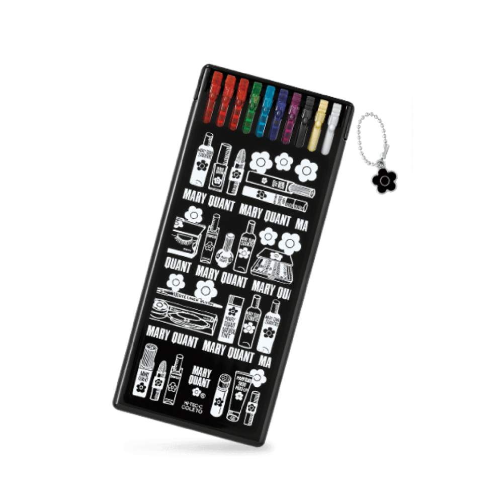 Gel Pen Refills Pilot Hi-Tec-C Coleto Multi Pen Refill - Pack of 10 - Mary Quant Limited Edition - Black PILOT LHKRF-C4M10C-LC