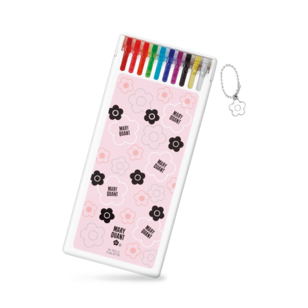 Gel Pen Refills Pilot Hi-Tec-C Coleto Multi Pen Refill - Pack of 10 - Mary Quant Limited Edition - Pink PILOT LHKRF-C4M10C-MD