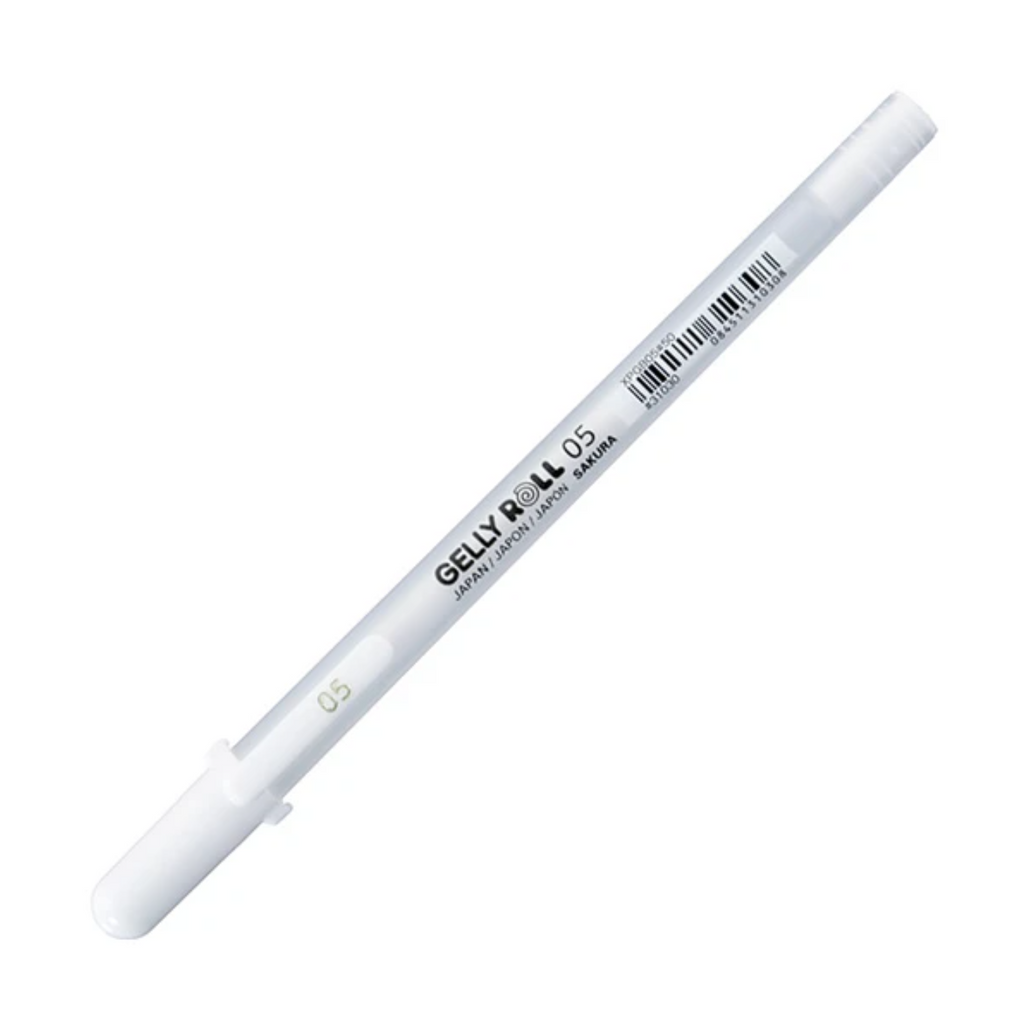 Gel Pens Sakura Gelly Roll Classic Gel Pen - White Ink - 05 Fine Point - 0.3 mm SAKURA XPGB05#50