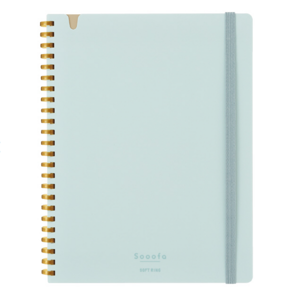 Notebooks Kokuyo Sooofa Soft Ring Notebook - 4 mm grid - 80 Sheets - Wide A5 - Light Blue KOKUYO SU-SV738S4-LB