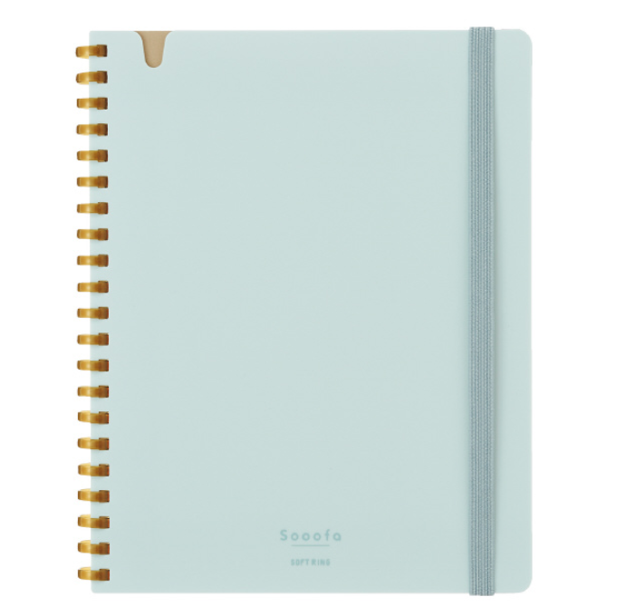 Notebooks Kokuyo Sooofa Soft Ring Notebook - 4 mm grid - 80 Sheets - Wide B6 - Light Blue KOKUYO SU-SV748S4-LB
