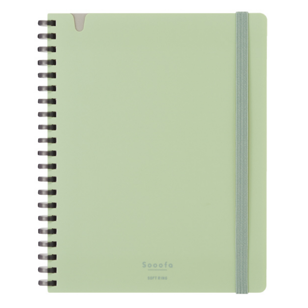 Notebooks Kokuyo Sooofa Soft Ring Notebook - 4 mm grid - 80 Sheets - Wide B6 - Green KOKUYO SU-SV748S4-G