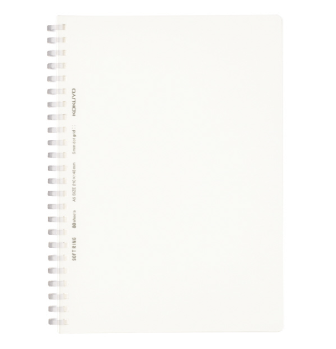 Notebooks Kokuyo Soft-ring Clear Notebook - Dotted - 80 sheets - Cut Off - A5 KOKUYO SU-SV538WT-T
