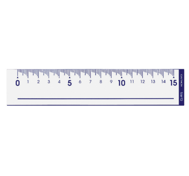 Rulers Kokuyo Convex Wave Scale Ruler - 15 cm KOKUYO CL-R15