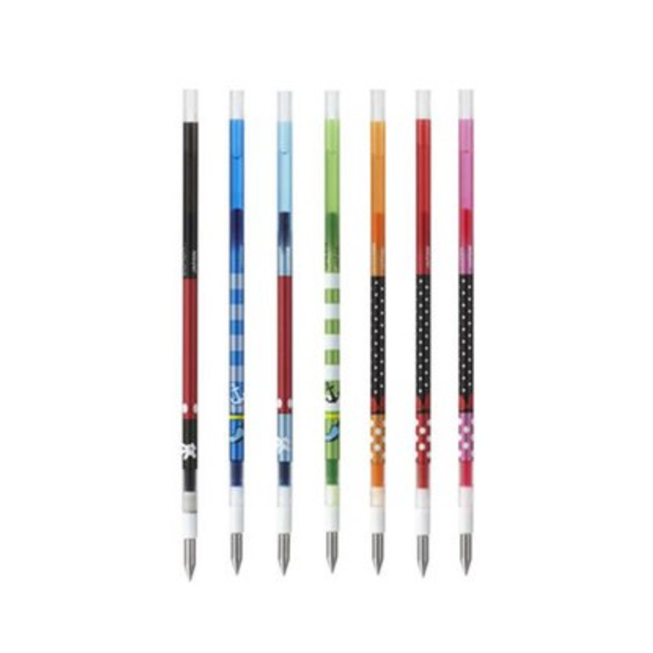 Gel Pen Refills Uni UMR-129DS Style Fit Gel Pen Refill - 0.38 mm - Disney Limited Edition Seven Color Bundle UNI UMR129DS38.