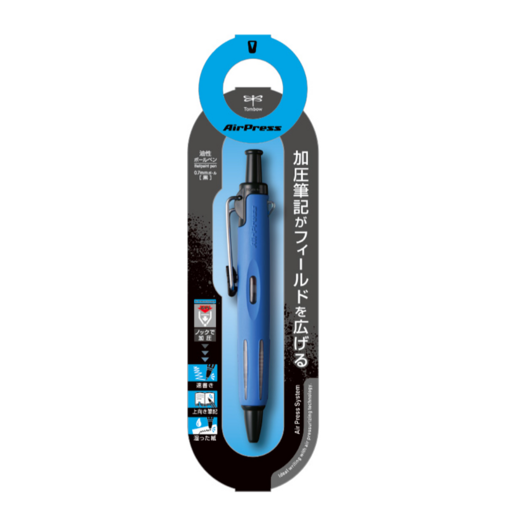 Ballpoint Pens Tombow AirPress Oil-based Ballpoint Pen - Black Ink - 0.7 mm - Blue TOMBOW BC-AP45