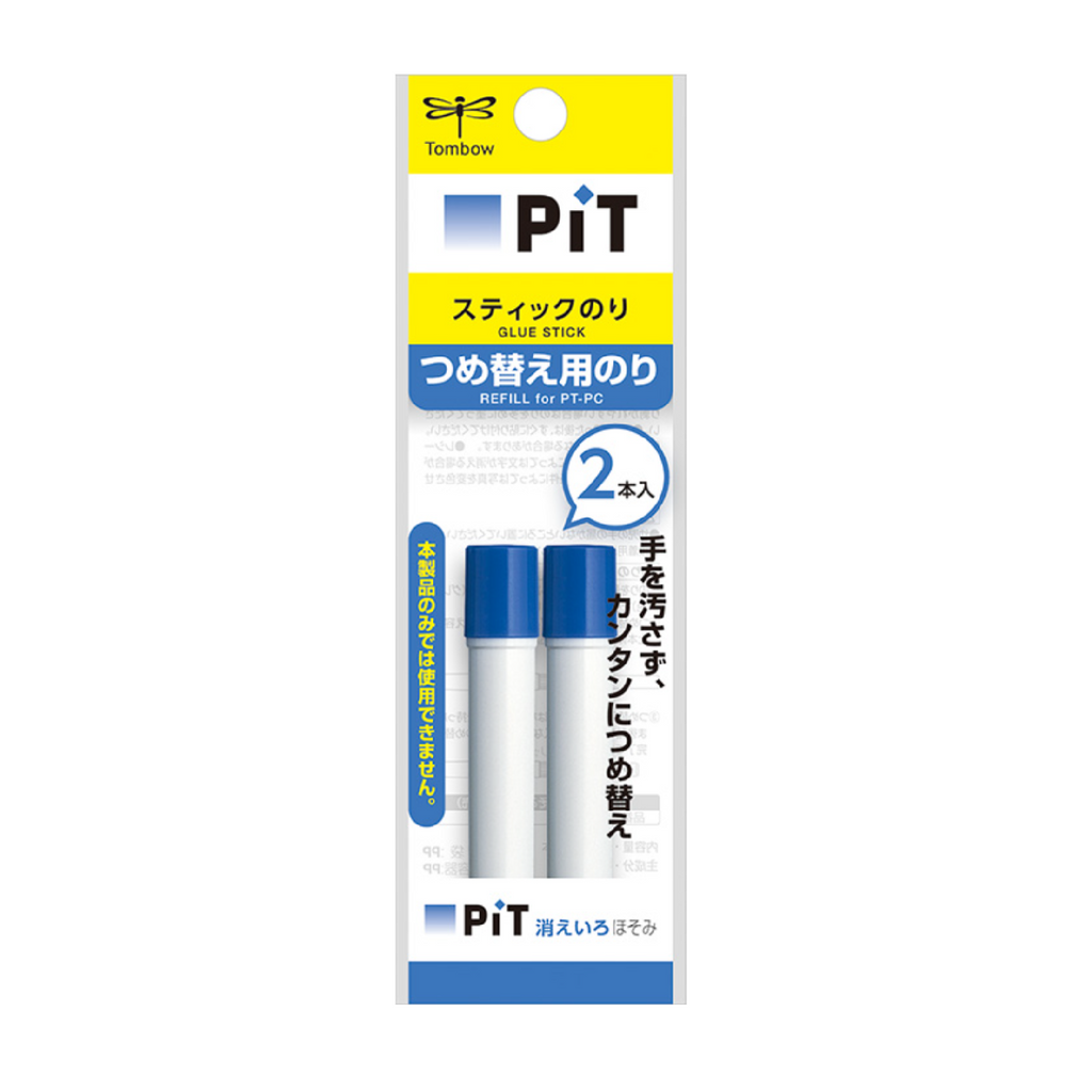 Glue Stick Refills Tombow Pit Visible Blue Glue Pen Refill - Pack of 2 TOMBOW PR-PC2P