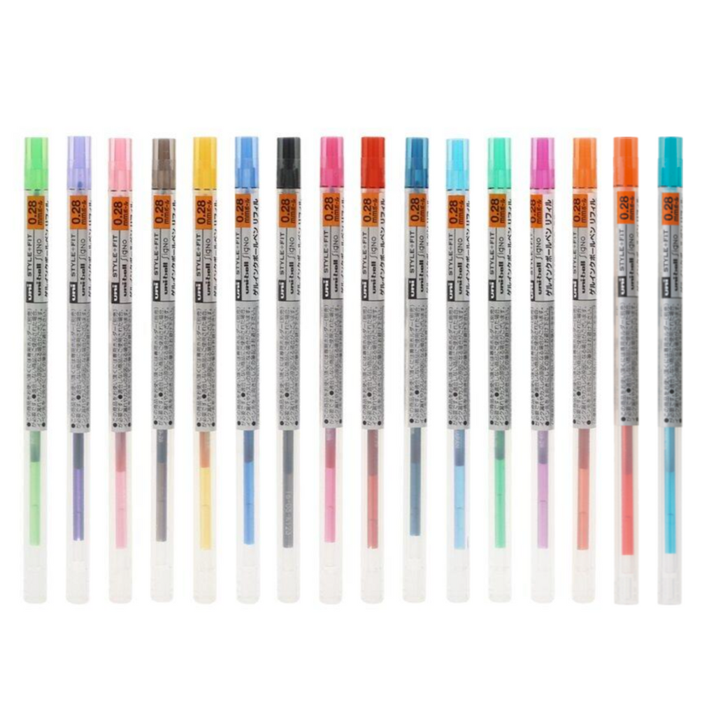 Gel Pen Refills Uni UMR-109 Style Fit Gel Pen Refill - 0.28 mm 16 Color Bundle UNI UMR10928.
