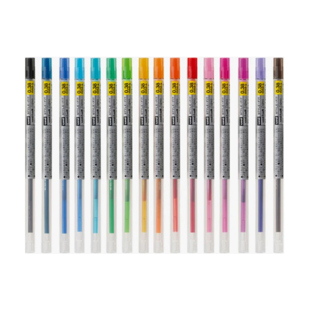 Gel Pen Refills Uni UMR-109 Style Fit Gel Pen Refill - 0.38 mm 16 Color Bundle UNI UMR10938.