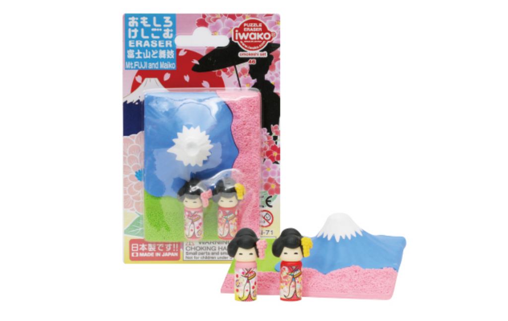 Erasers Iwako Puzzle Eraser Pack - 9 Types Mt. Fuji and Maiko IWAKO ER-BRI051