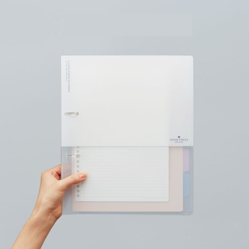 Kokuyo GOOD TOOLS Two - hole Binder Notebook - 100 Sheets capacity - A4 Size - Inner Paper B5 - KOKUYO KGT - BNPP158W - IRO