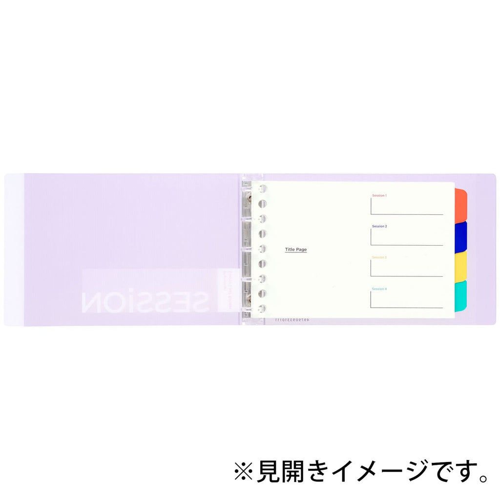 Maruman SESSION Mini Binder - B7 - Clear - MARUMAN FM310 - 98 - IRO