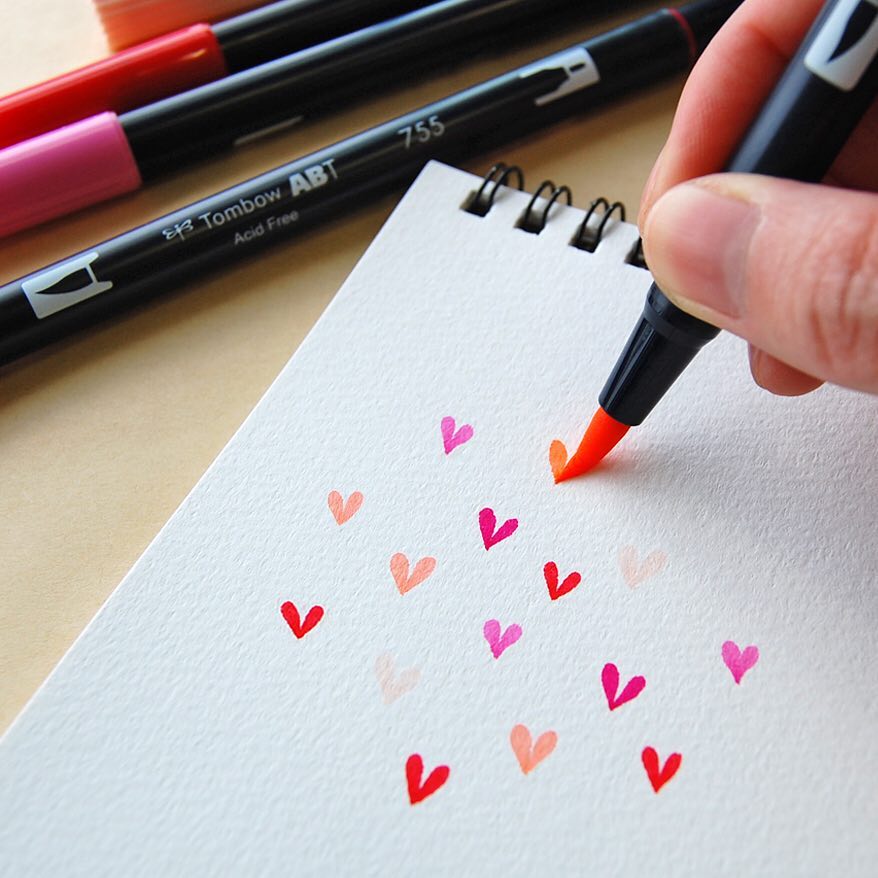 Tombow ABT Dual Brush Pen - 12 Color Set - Basic - TOMBOW AB - T12CBA - IRO