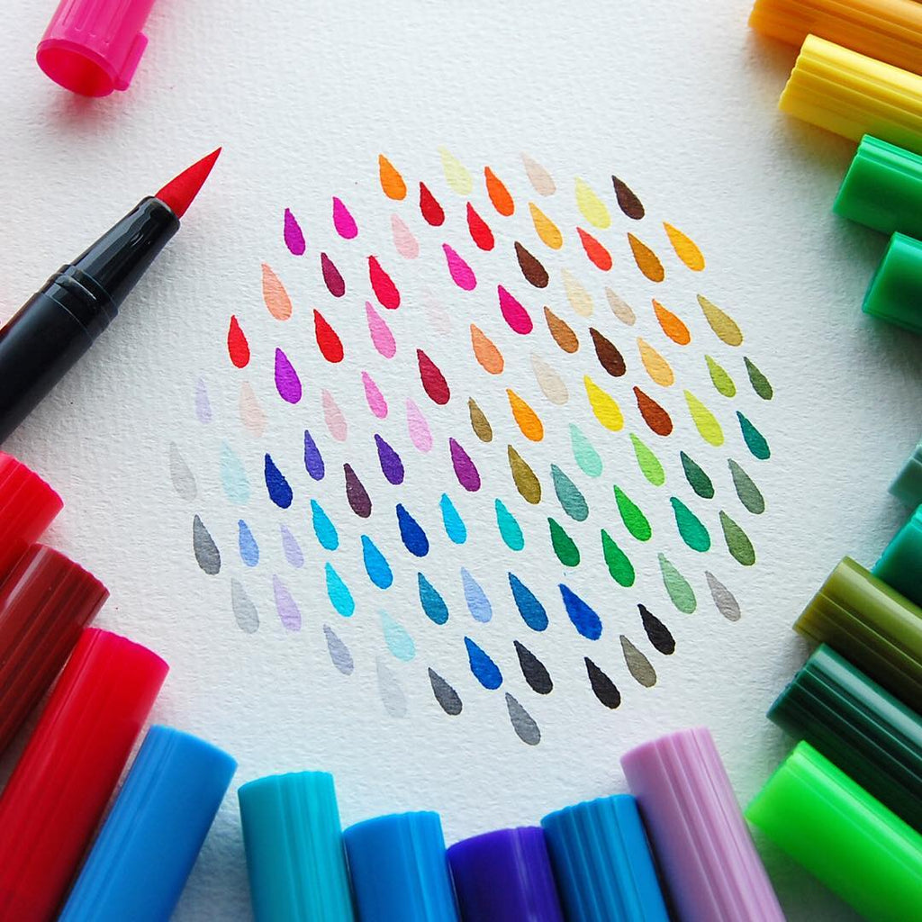 Tombow ABT Dual Brush Pen - 12 Color Set - Pastel - TOMBOW AB - T12CPA - IRO