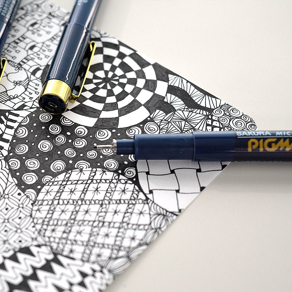 Sakura Pigma Micron Fineliner 5 - Piece Set - Black Ink - SAKURA ESDK - 5A - IRO