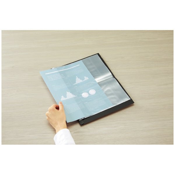 Kokuyo BIZRACK A4 Paper Folder - A5 Portable - 1 Holder & 10 Pockets - KOKUYO RA - BRFL10D - IRO