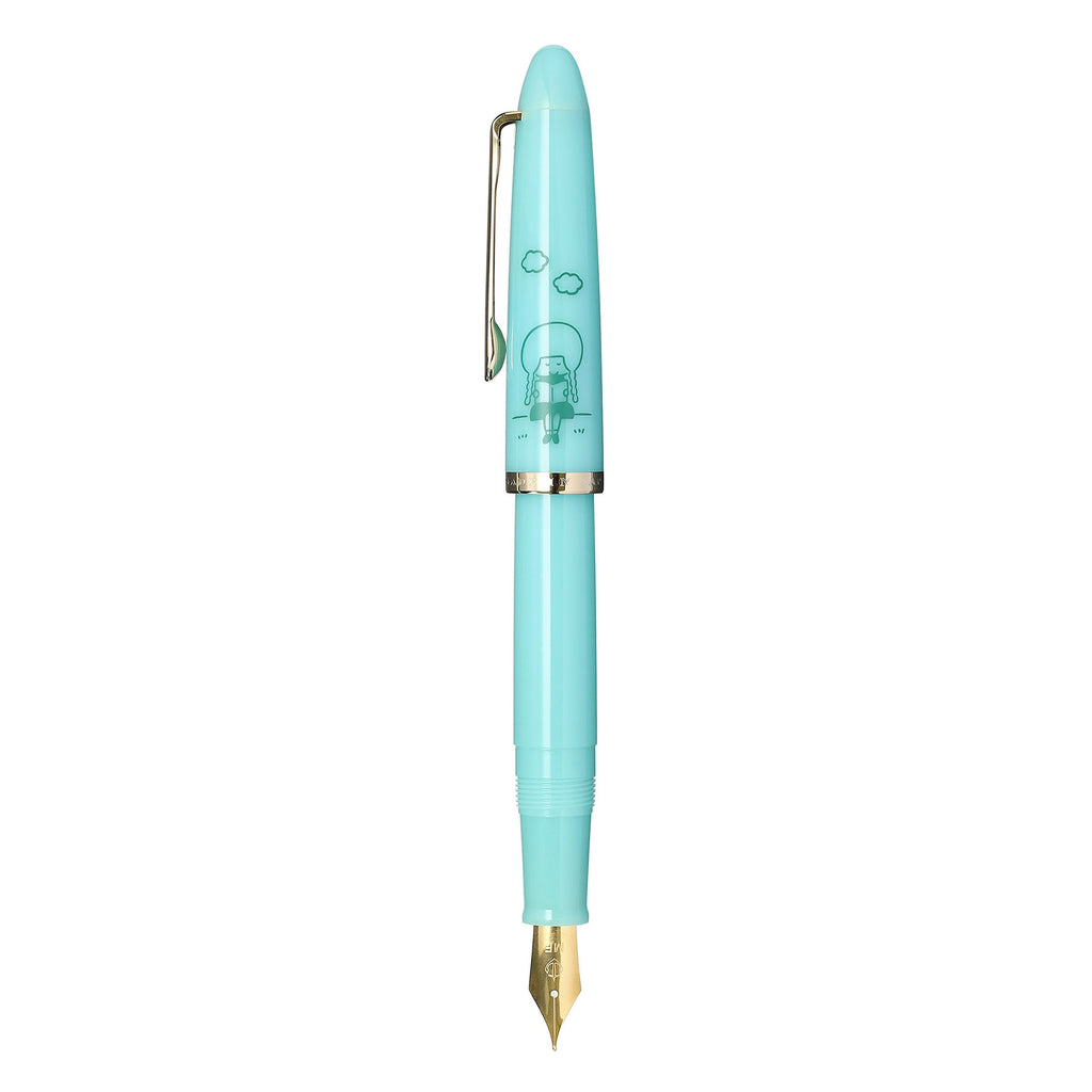 Sailor Profit Junior +10 Mizutama Fountain Pen Set - Limited Edition - Medium Fine Nib - Tuoquoise - SAILOR 10 - 0582 - 302 - IRO