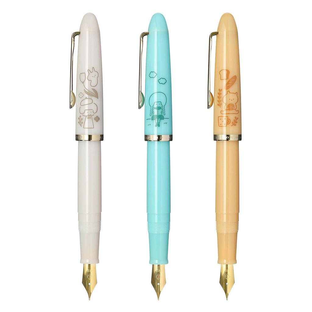 Sailor Profit Junior +10 Mizutama Fountain Pen Set - Limited Edition - Medium Fine Nib - Tuoquoise - SAILOR 10 - 0582 - 302 - IRO