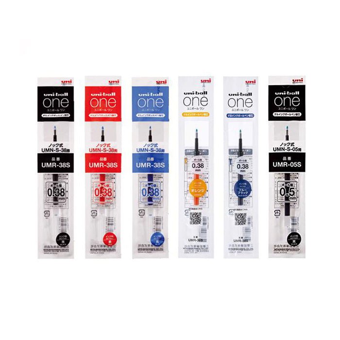 Uni - ball One Gel Pen Refills - 0.38 mm / 0.5 mm - UNI UMR38S.24 - IRO