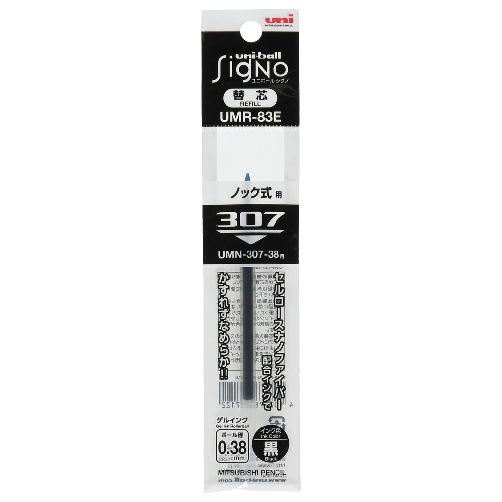 Uni - ball Signo 307 Gel Pen Refills - 0.38mm / 0.5mm / 0.7mm - Black / Blue / Red - UNI UMR83E.24 - IRO