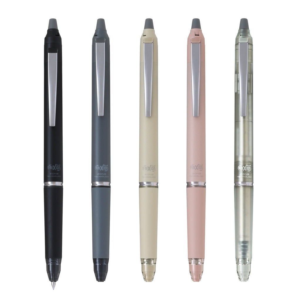 Pilot FriXion Ball Knock Zone 0.5 mm Black Ink Gel Pen - Erasable - Premium - PILOT LFBKZ - 50EF - AB - IRO