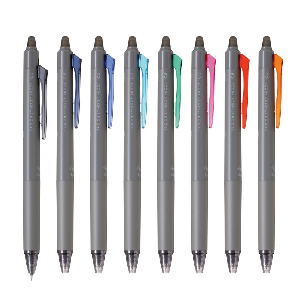 Pilot FriXion Synergy Knock 0.5 mm Gel Pen - Erasable - 8 Color Set - PILOT LFSK - 15 - 8C - IRO