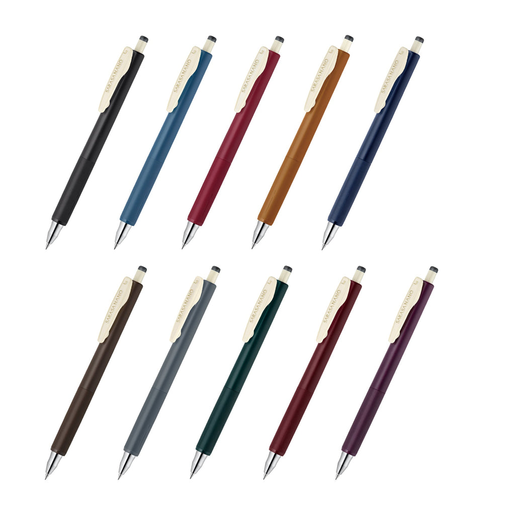 Zebra Sarasa NANO Gel Pen - Vintage Color - Extra Fine - 0.3 mm - ZEBRA JJH72 - VBGR - IRO