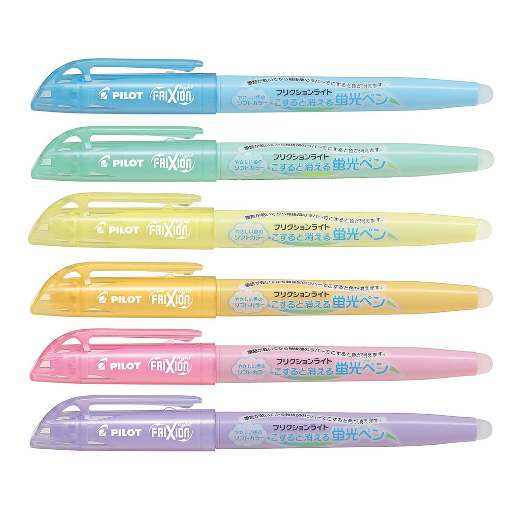 Pilot FriXion Soft Color Highlighter - 6 Color Set - Erasable - PILOT SFL - 60SL - 6CS - IRO