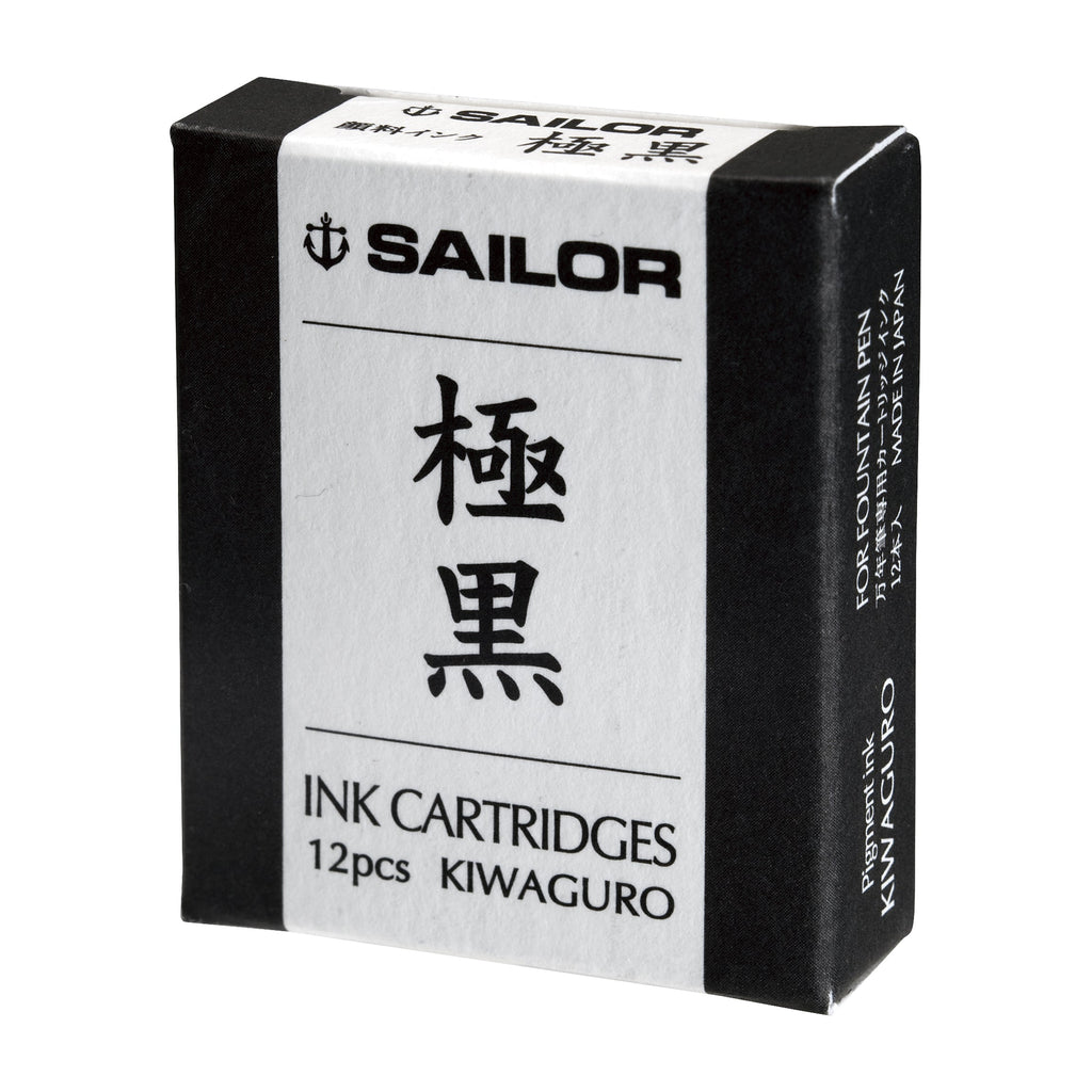 Sailor Ink Cartridge - 12 Pieces - Ultra Black - SAILOR 13 - 0604 - 120 - IRO