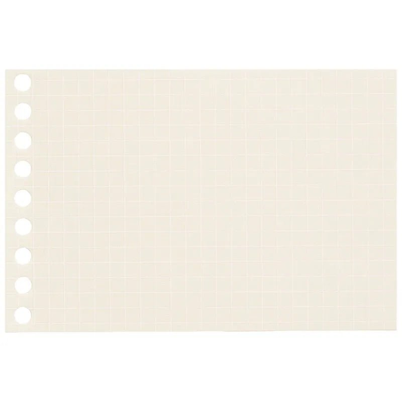 Maruman Easy - to - Write Mini Loose Leaf Paper - B7 - 100 Sheets - 5 Dull Color Assortment - 5 mm Grid - MARUMAN L1445 - 99 - IRO