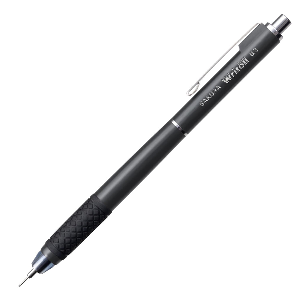 Sakura Writoll Mechanical Pencil - Fully Retractable - Rubber Grip - 0.3mm / 0.5 mm - SAKURA NS503W#44 - IRO