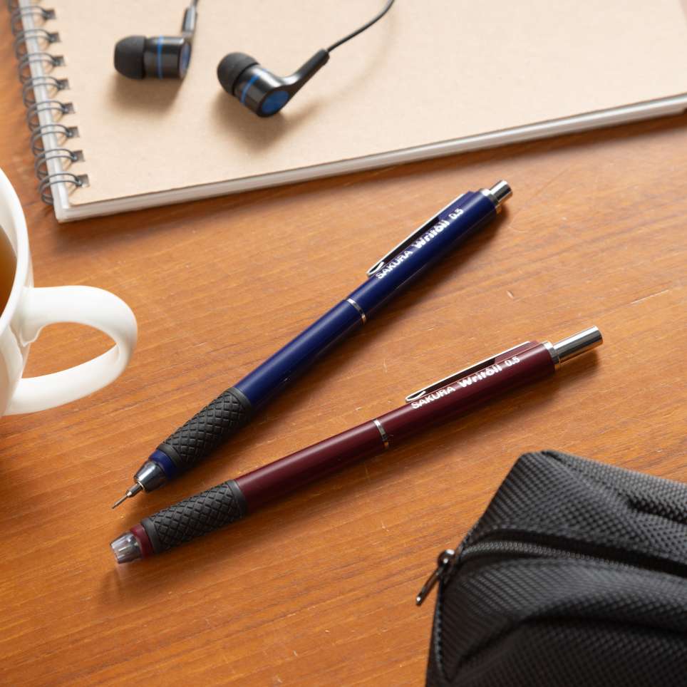 Sakura Writoll Mechanical Pencil - Fully Retractable - Rubber Grip - 0.3mm / 0.5 mm - SAKURA NS503W#30 - IRO