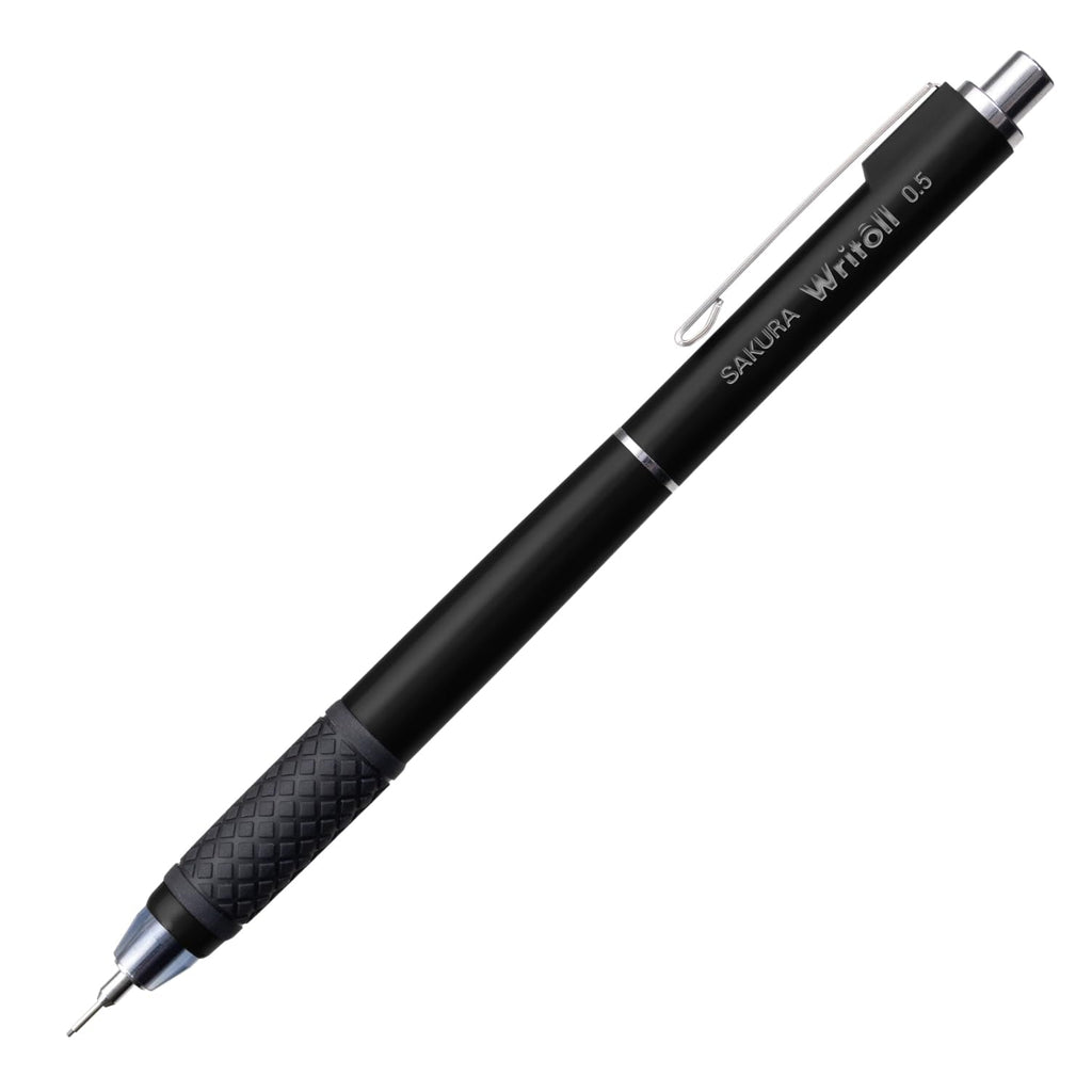 Sakura Writoll Mechanical Pencil - Fully Retractable - Rubber Grip - 0.3mm / 0.5 mm - SAKURA NS505W#49 - IRO