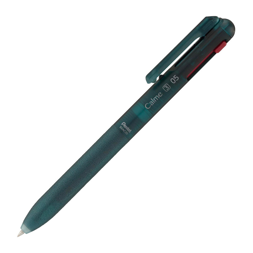 Pentel Calme 3 - Color Multi Ballpoint Pen - Relaxed Frost Series - Limited Edition - 0.5mm Sea Blue - PENTEL BXAC35L3 - IRO