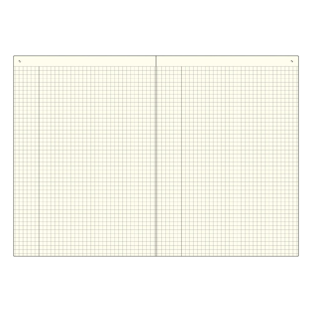 isshoni. Index & Page Numbers Notebook - 5 mm grid - B5 - 2022 Good Design Award Winner - DAIGO isshoni R1787 - IRO