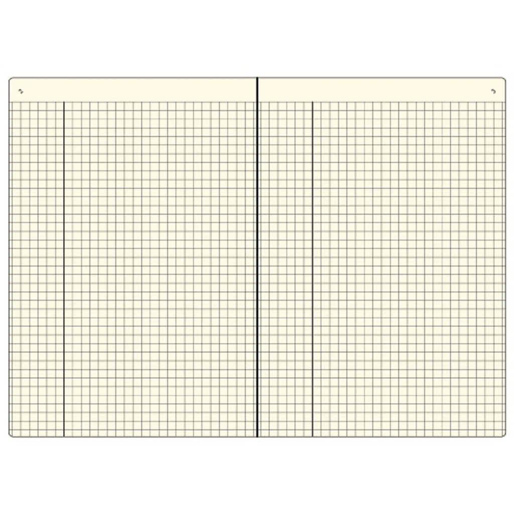 isshoni. Index & Page Numbers Notebook - 5 mm grid - B6 - Black - 2022 Good Design Award Winner - DAIGO isshoni R1743 - IRO