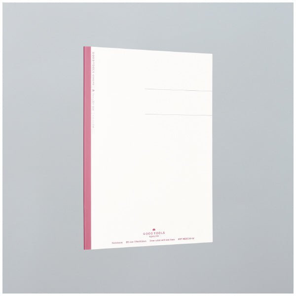Kokuyo GOOD TOOLS Notebook - 30 Sheets - B5 - 6mm / 7mm Lined with Dots - KOKUYO KGT - NB3CAT - W - IRO