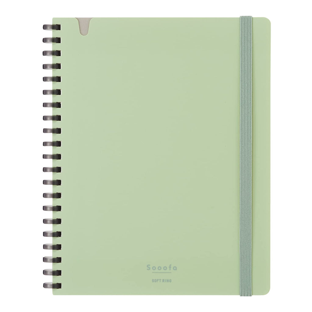 Kokuyo Sooofa Soft Ring Notebook - 4 mm grid - 80 Sheets - Wide B6 - KOKUYO SU - SV748S4 - G - IRO