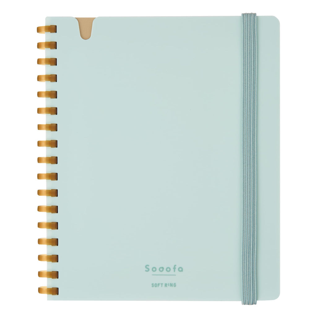 Kokuyo Sooofa Soft Ring Notebook - 4 mm grid - 80 Sheets - Wide B6 - KOKUYO SU - SV748S4 - LB - IRO